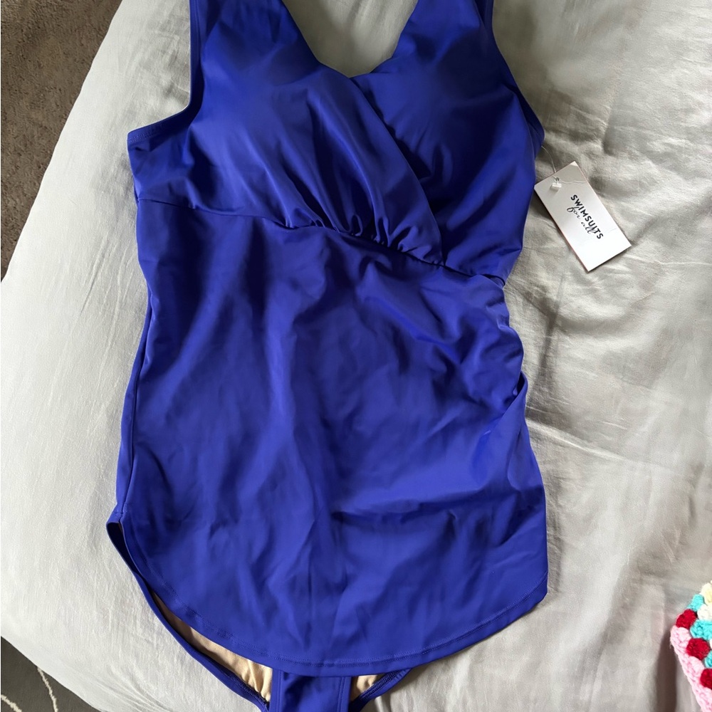 Swimsuits for All Blue one piece